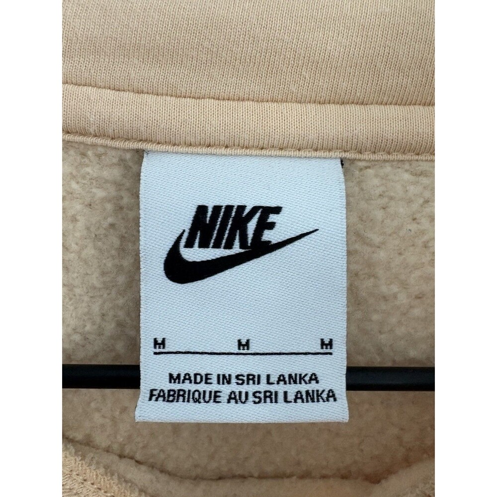 Nike Hoodie Men's Medium Yellow Sweatshirt Swoosh Logo Pockets - Picture 3 of 5